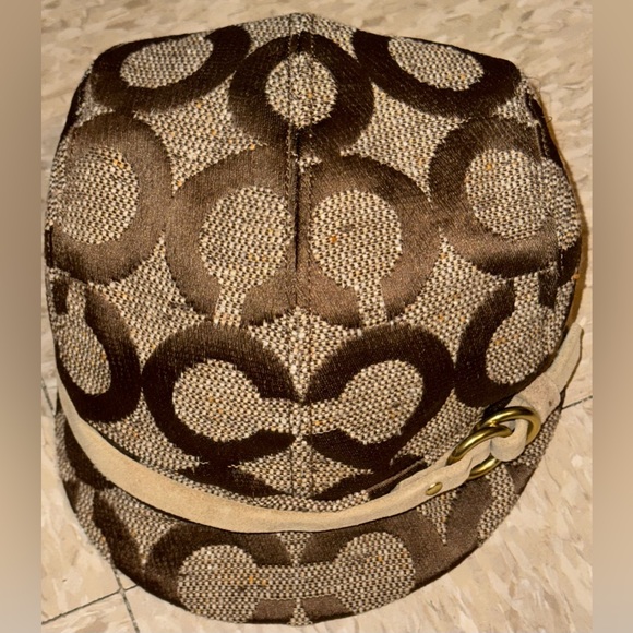 Coach Vintage Signature Karee Cap in Brown/Tan size Small - Picture 2 of 16